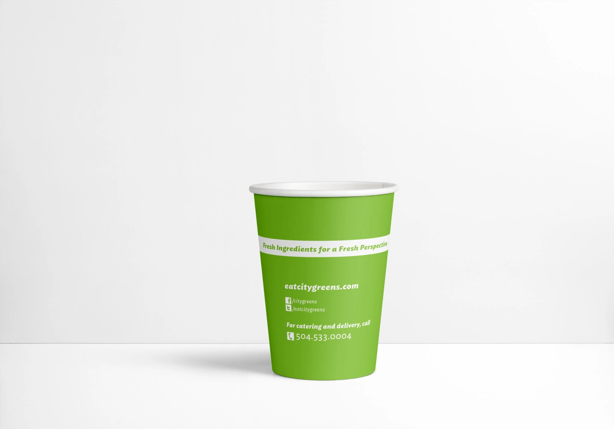 Paper cup design study.