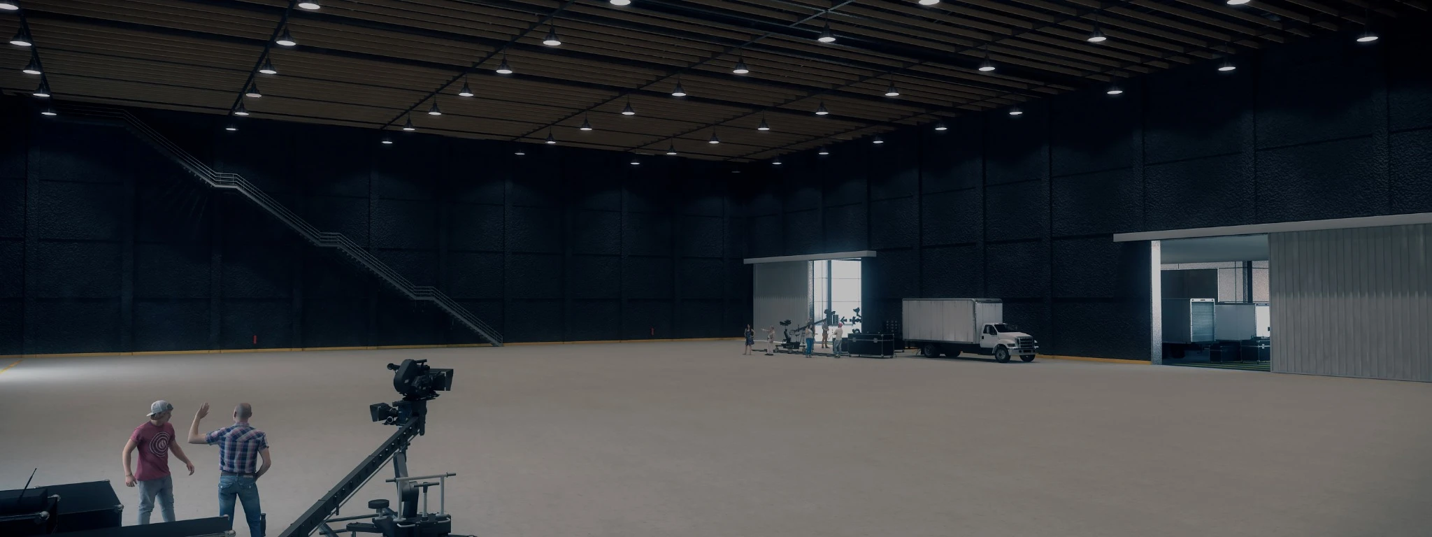A proposed soundstage interior.