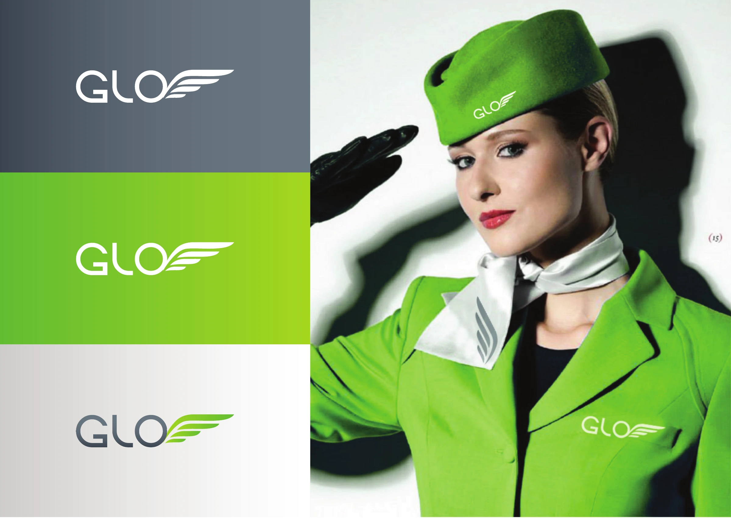 Color combinations and a uniform concept for the airline.