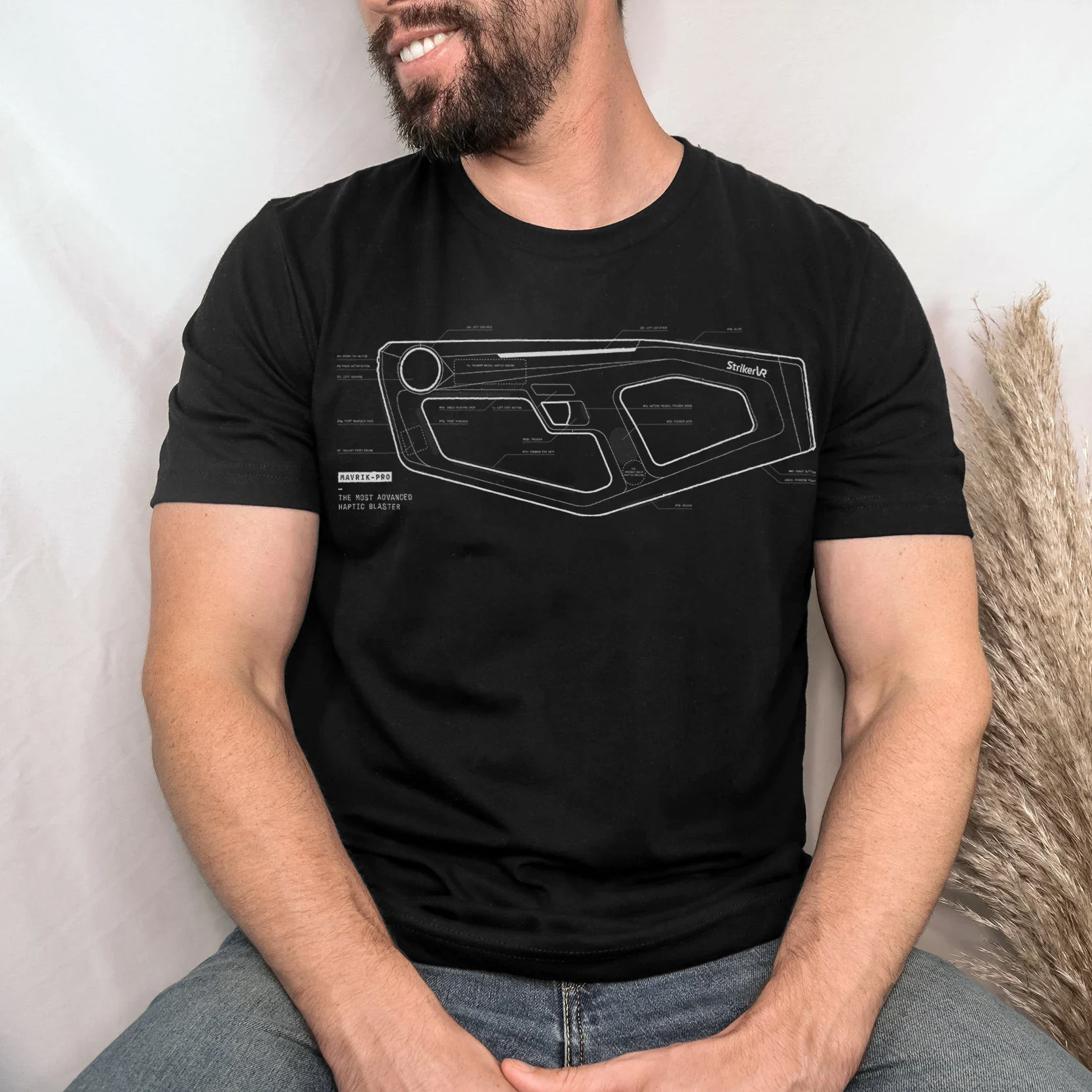 Product-inspired StrikerVR apparel.