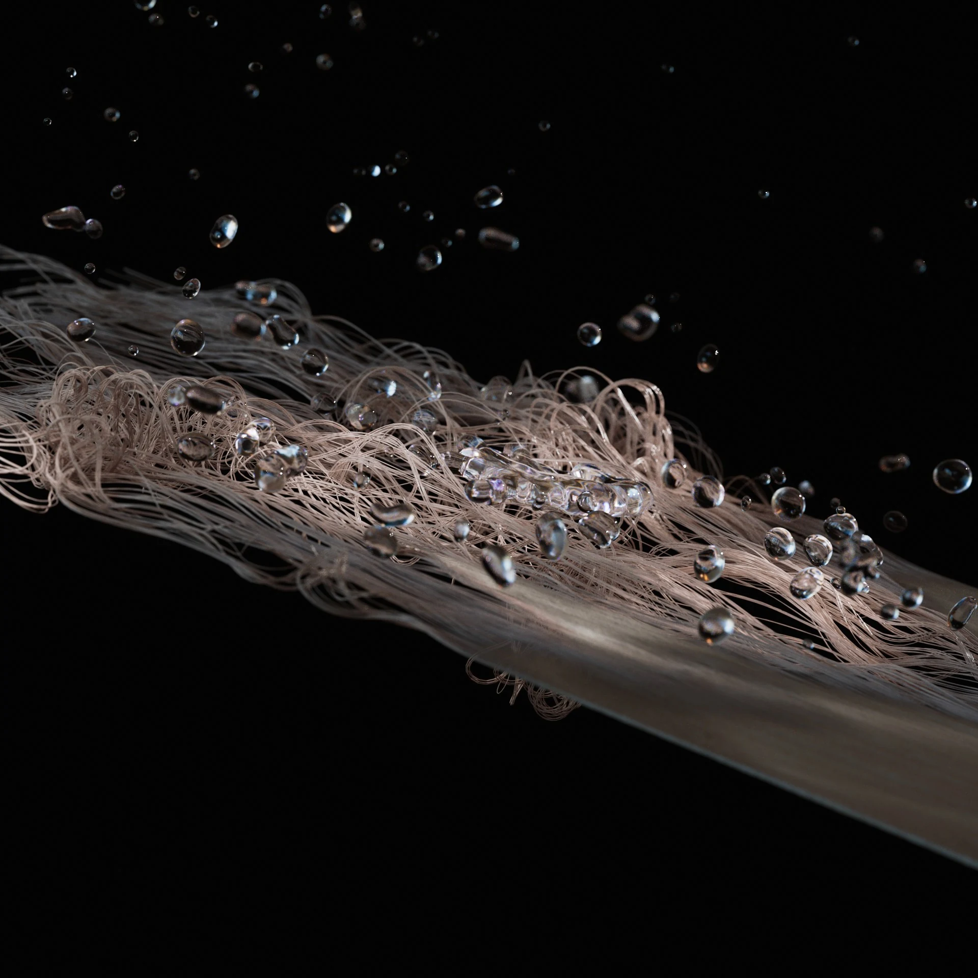 Fine structures and particles during the transformation.