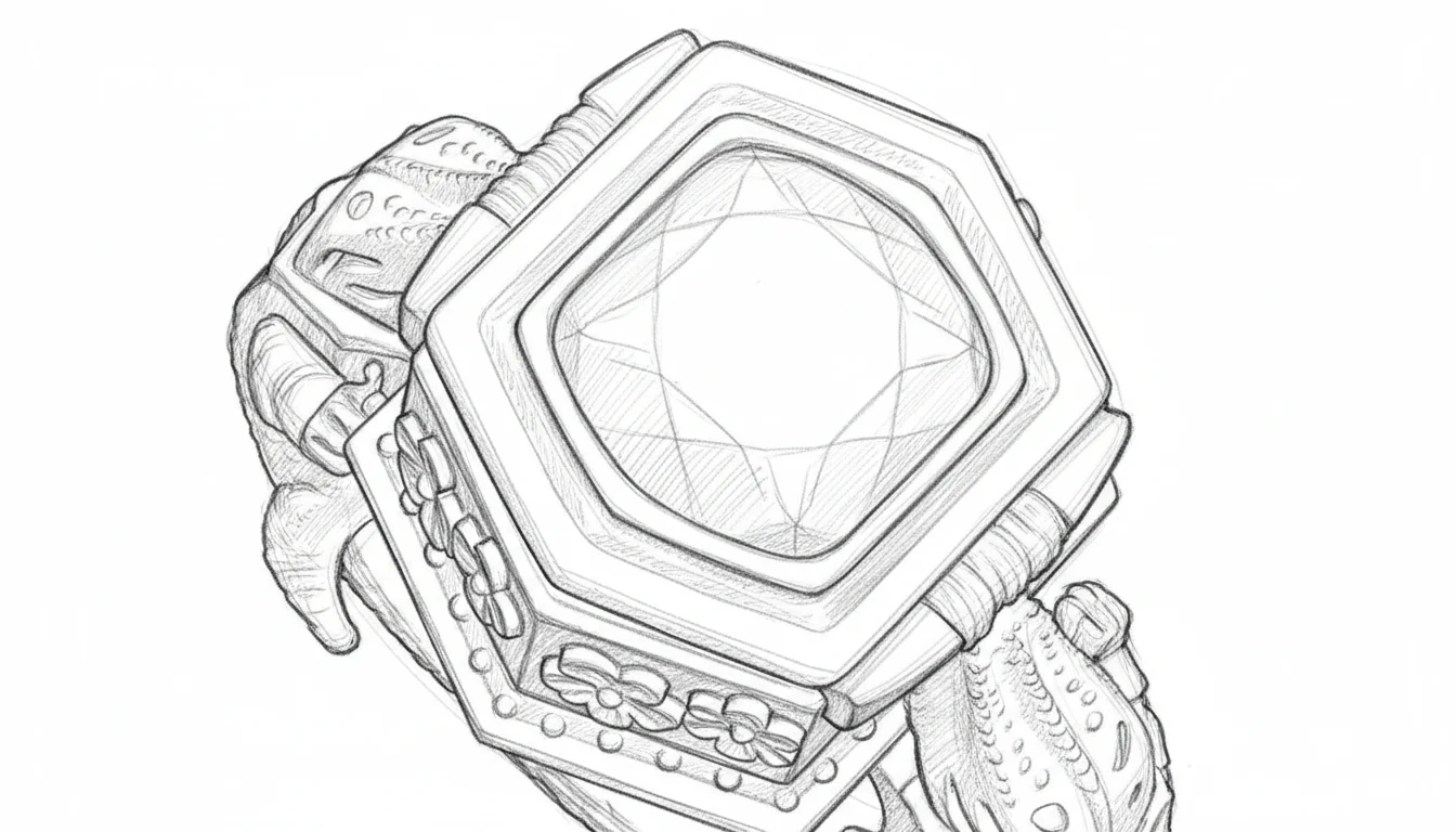 03 / The gemstone settles into place.